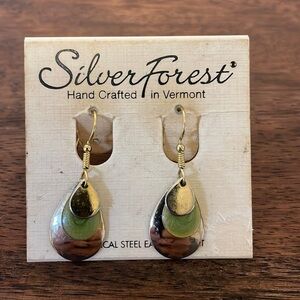 Handmade‎ Silver Forest Dangle Earrings